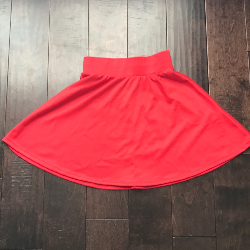 Red circle skirt
